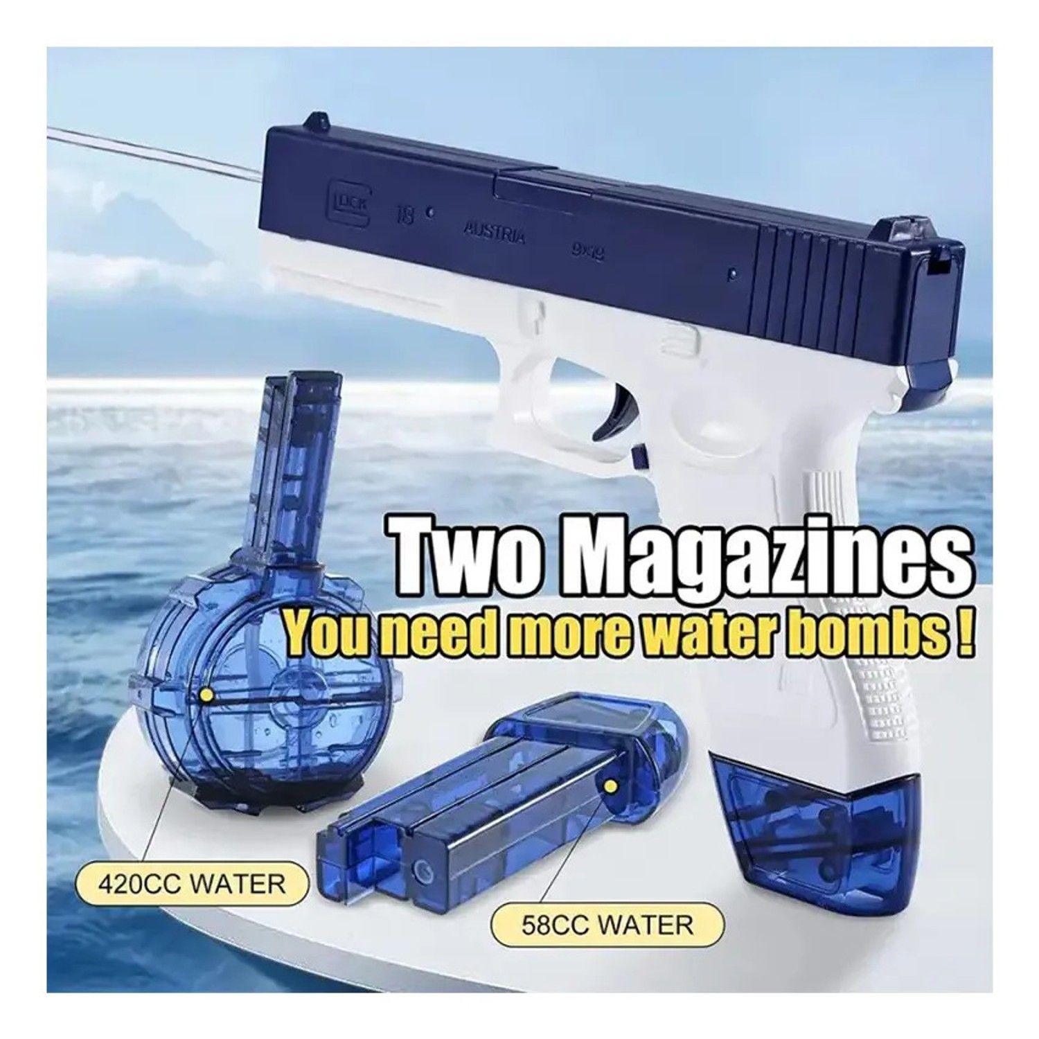 Pistola De Agua Eléctrica Glock 17 Niños Recargable Juguete-2
