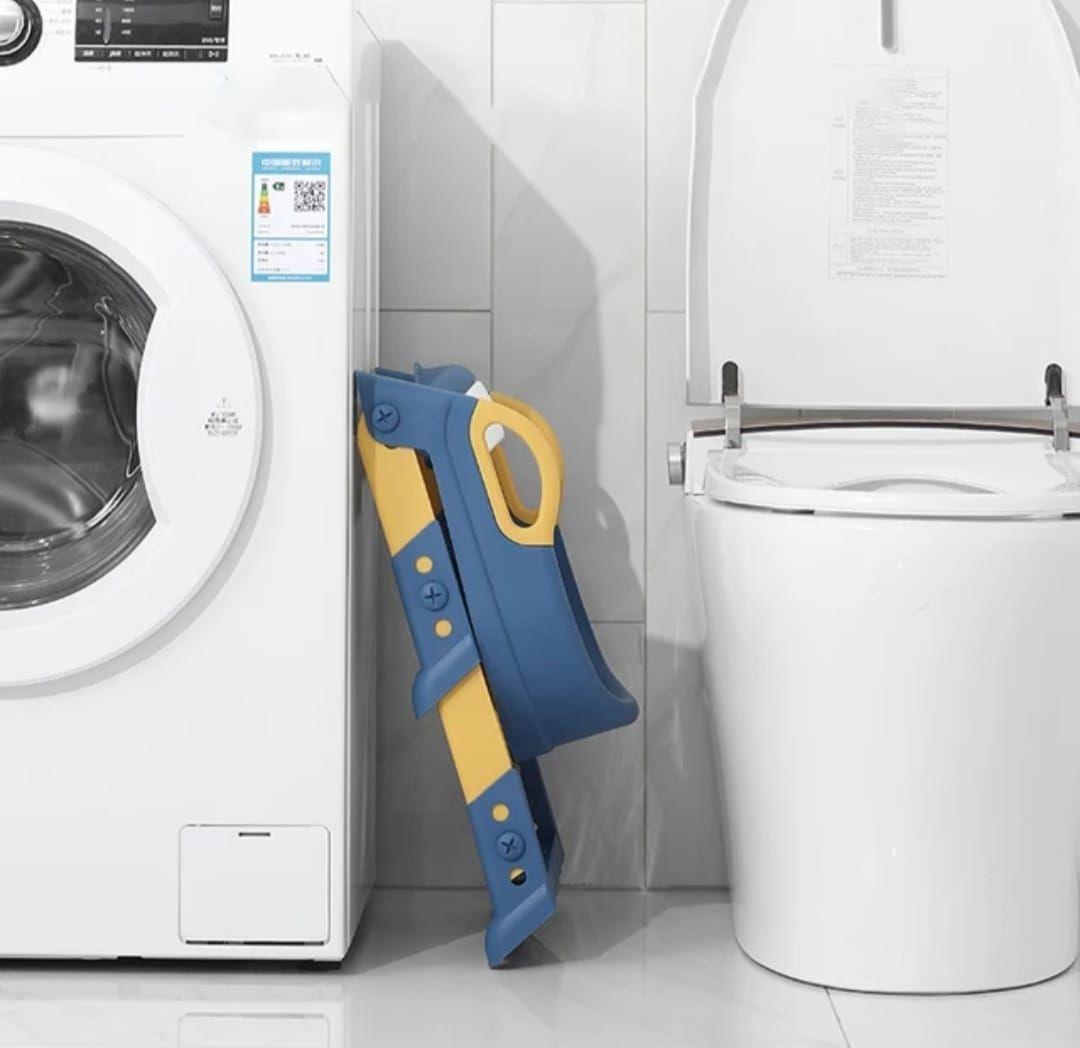 Asiento Adaptador Escalera Inodoro Wc Para Niños Acolchado-2