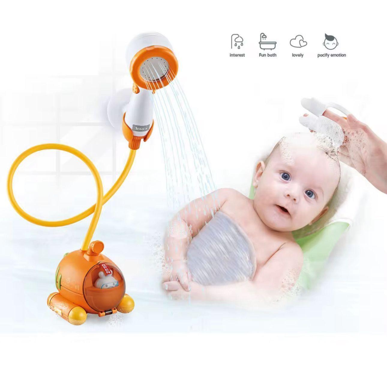 Submarino Regadera De Baño Para Bebe Juguete Ducha Tina-4