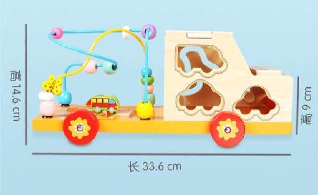 Camión Multifuncional Juego Didáctico Madera Bebe-niños-2