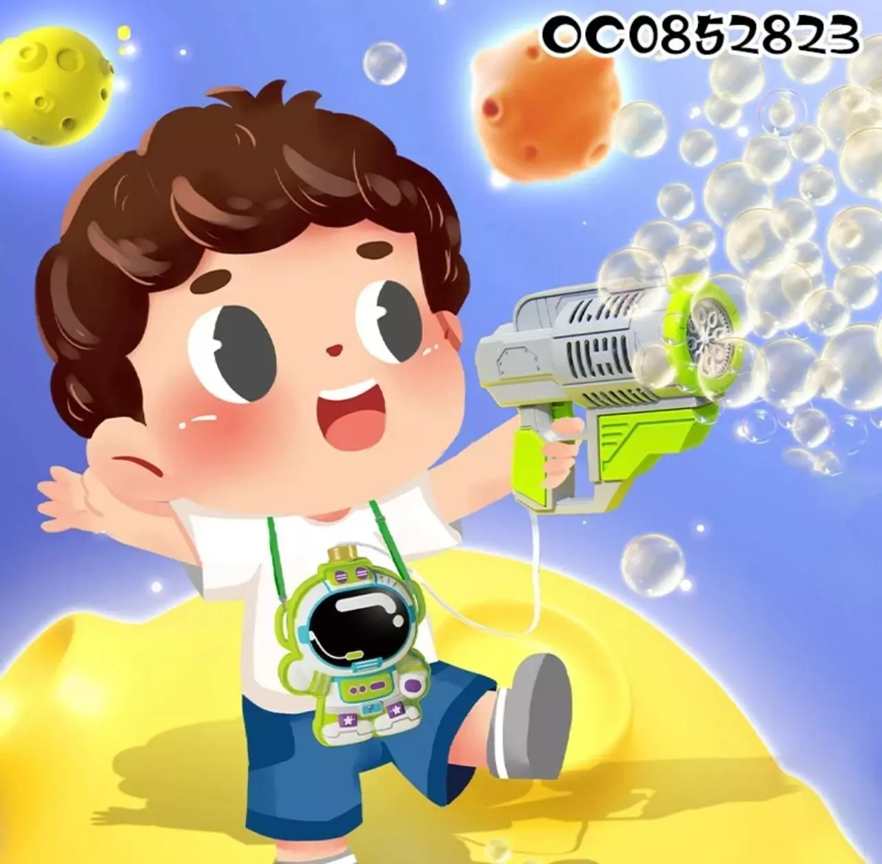 Pistola Burbuja Lanza Burbuja Con Deposito Personajes Ni os-3