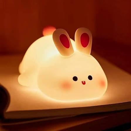 Lampara Espanta Cuco De Silicona Conejo Led Usb-1