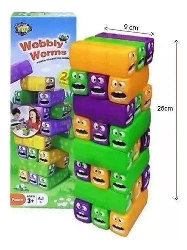 Torre De Bloques Apilable Estilo Jen--ga Plástico-2