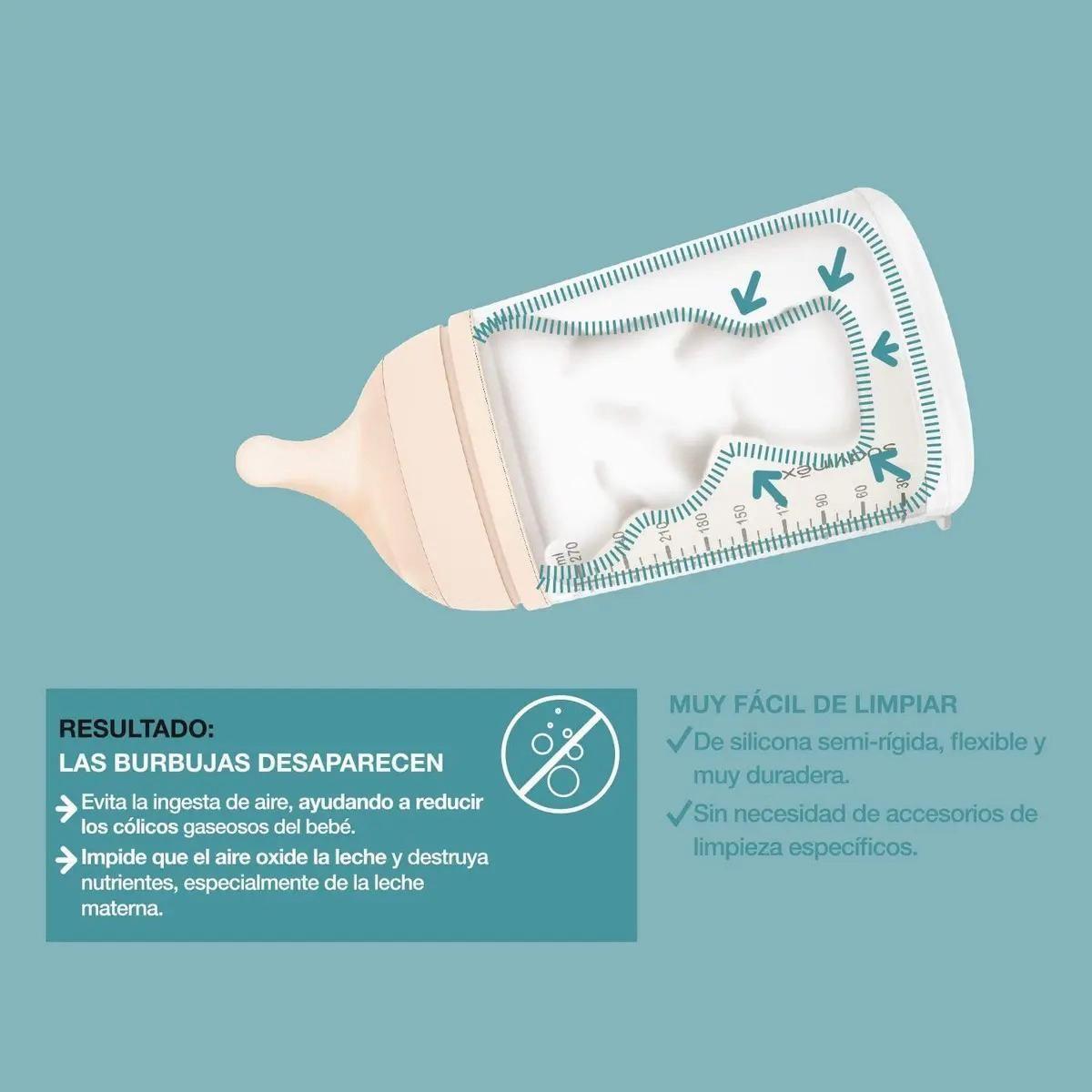 Mamadera Anti colico Zero Zero 270ml Flujo Medio Suavinex-5