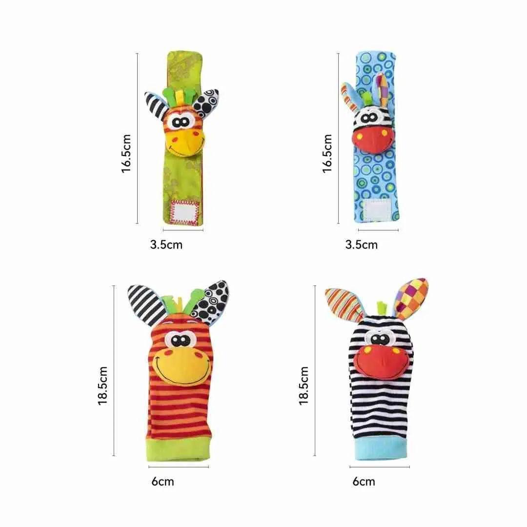 Set Calcetines Y Pulsera De Estimulacion Sonajero Bebe-2