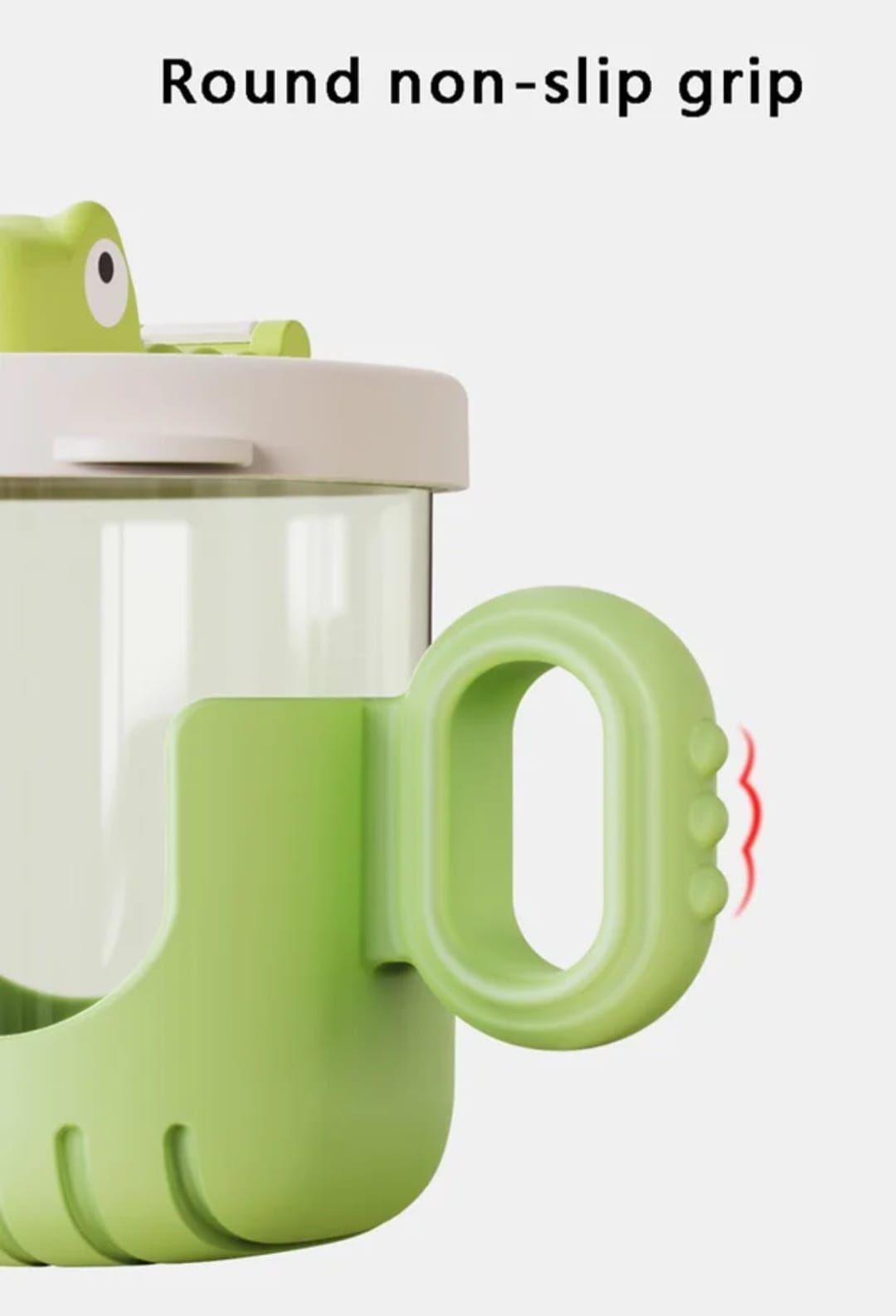 Vaso Entrenamiento con bombilla cocodrilo Verde-4