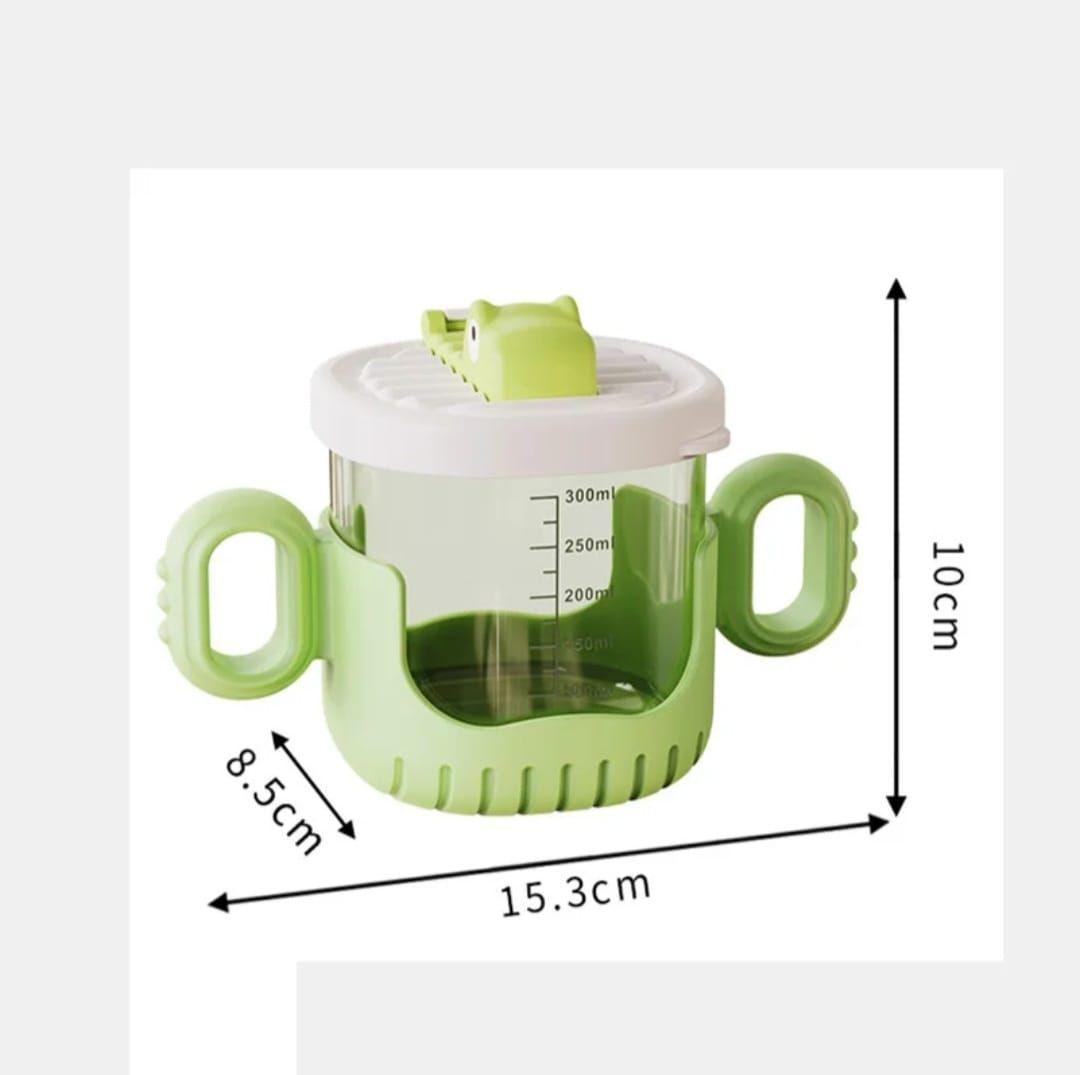 Vaso Entrenamiento con bombilla cocodrilo Verde-5