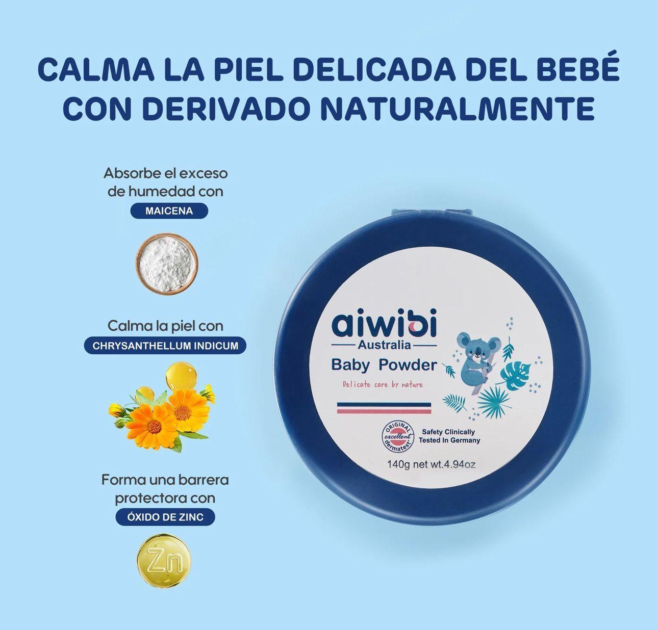 Polvo Corporal Para Bebe Sin Talco Aiwibi-2