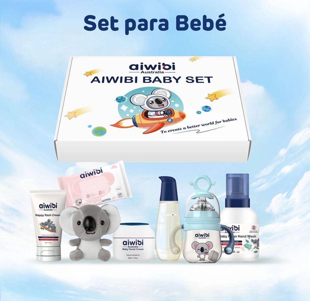 Set De Regalo Cuidado Del Bebé Aiwibi CELESTE -1