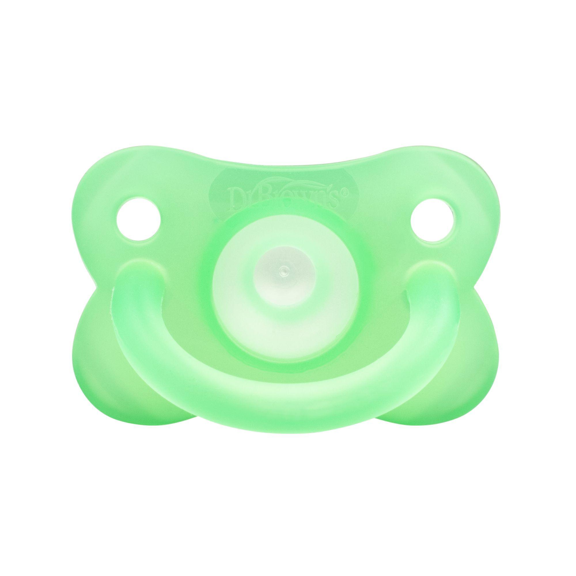 Chupete Prematuro Silicona Dr Brown s Verde-2
