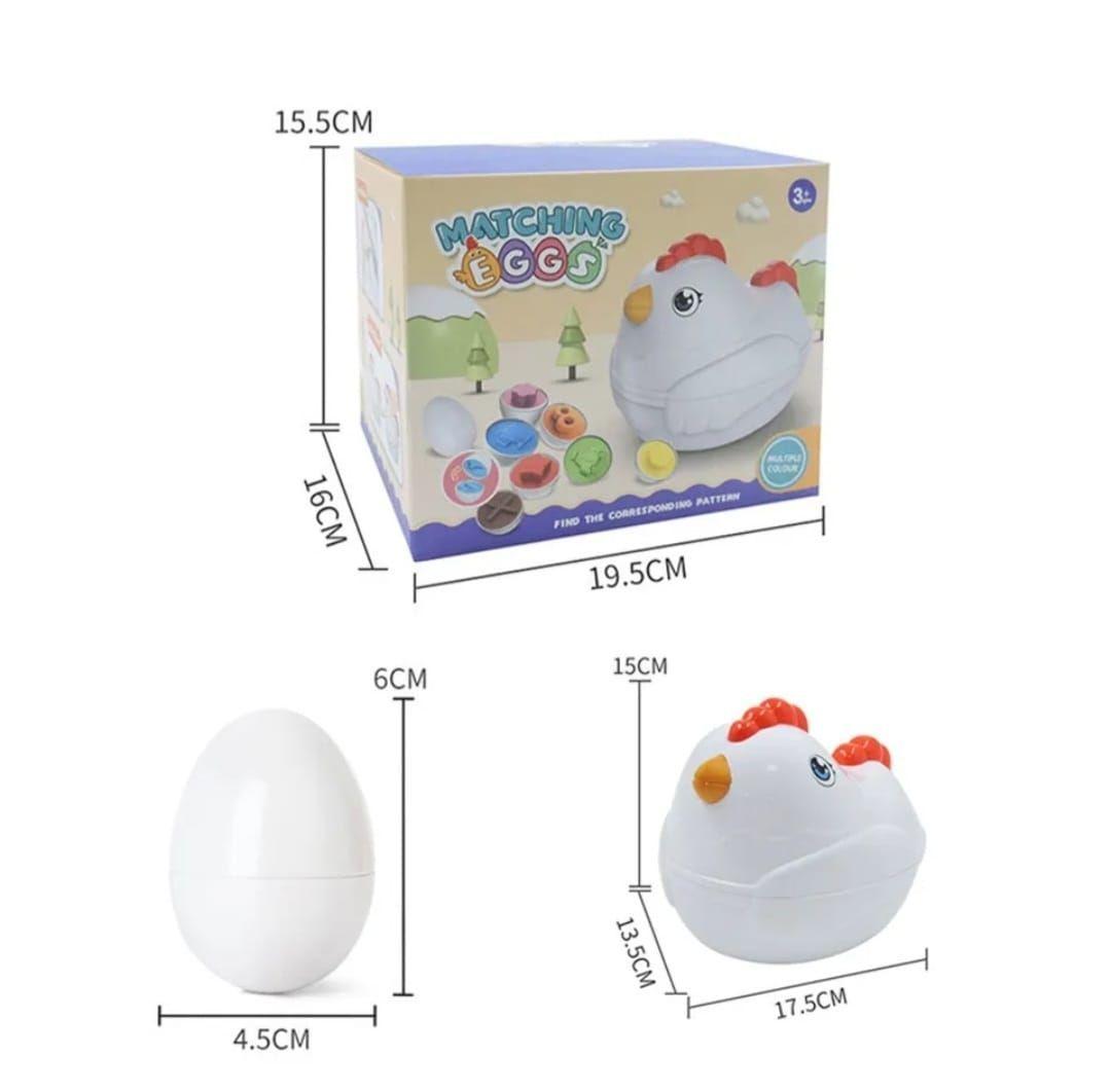 Juego Didáctico Gallina Huevos De Encaje Niños-3