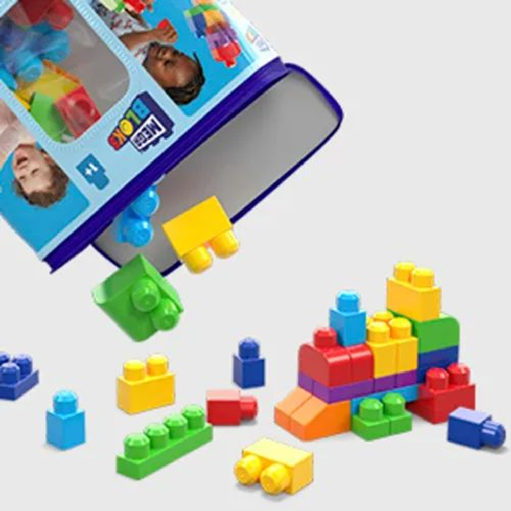 Mega Bloks Bloques Construcción Aprendizaje 60 Pzs + Bolsa-2