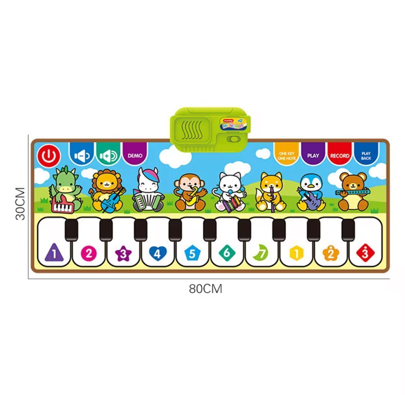Alfombra Piano Musical Tapete Para Bebés Y Niños-2