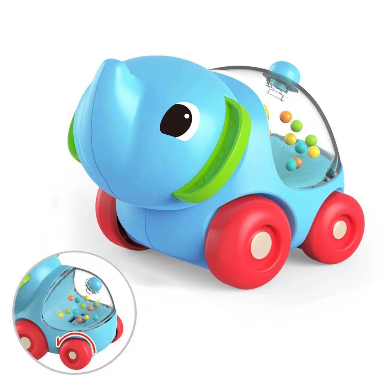 Set 4 Juguete Carritos De Animales Sonajeros Bebé-3