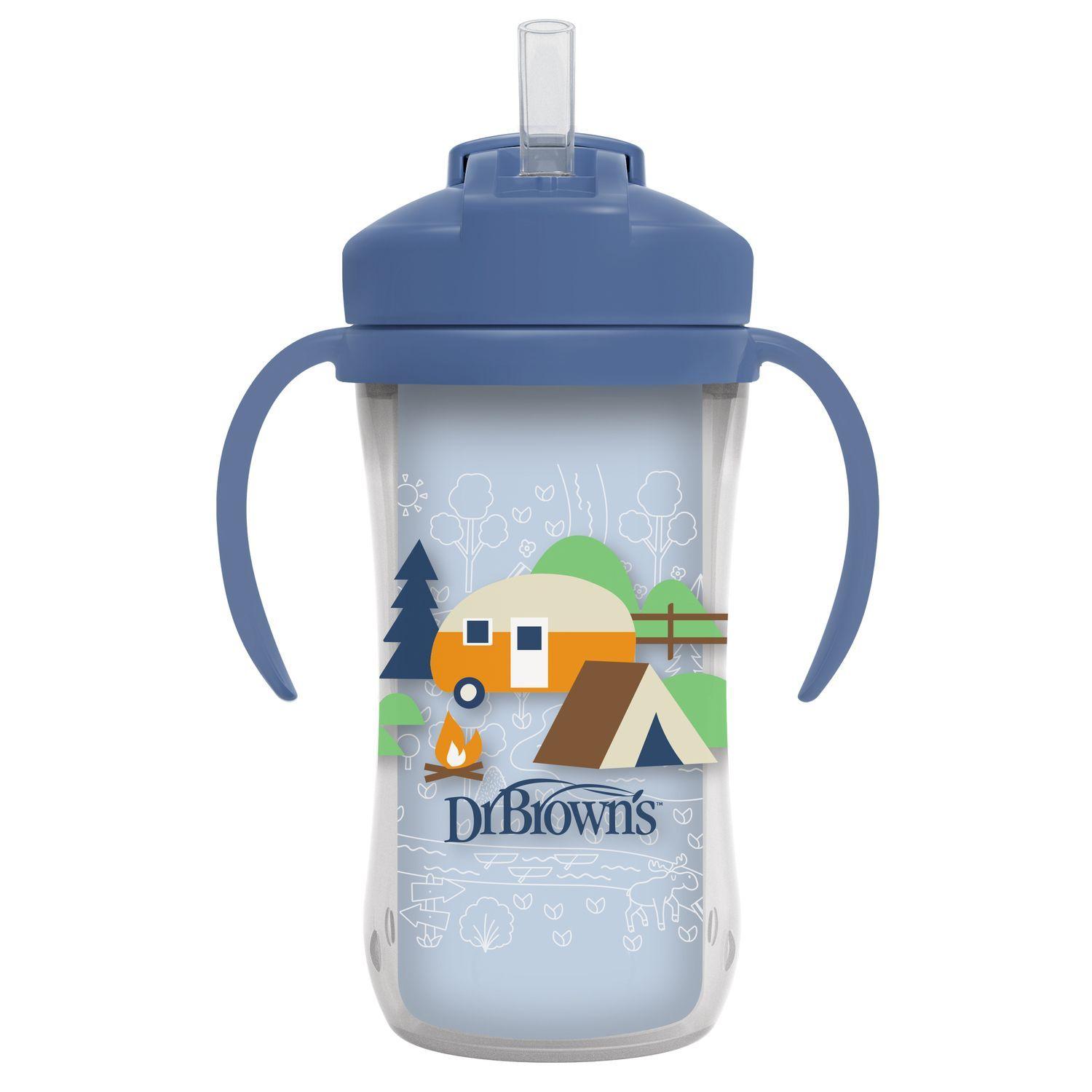 Vaso Termico Con Bombilla 12m Dr Brown s 300ml Azul-1