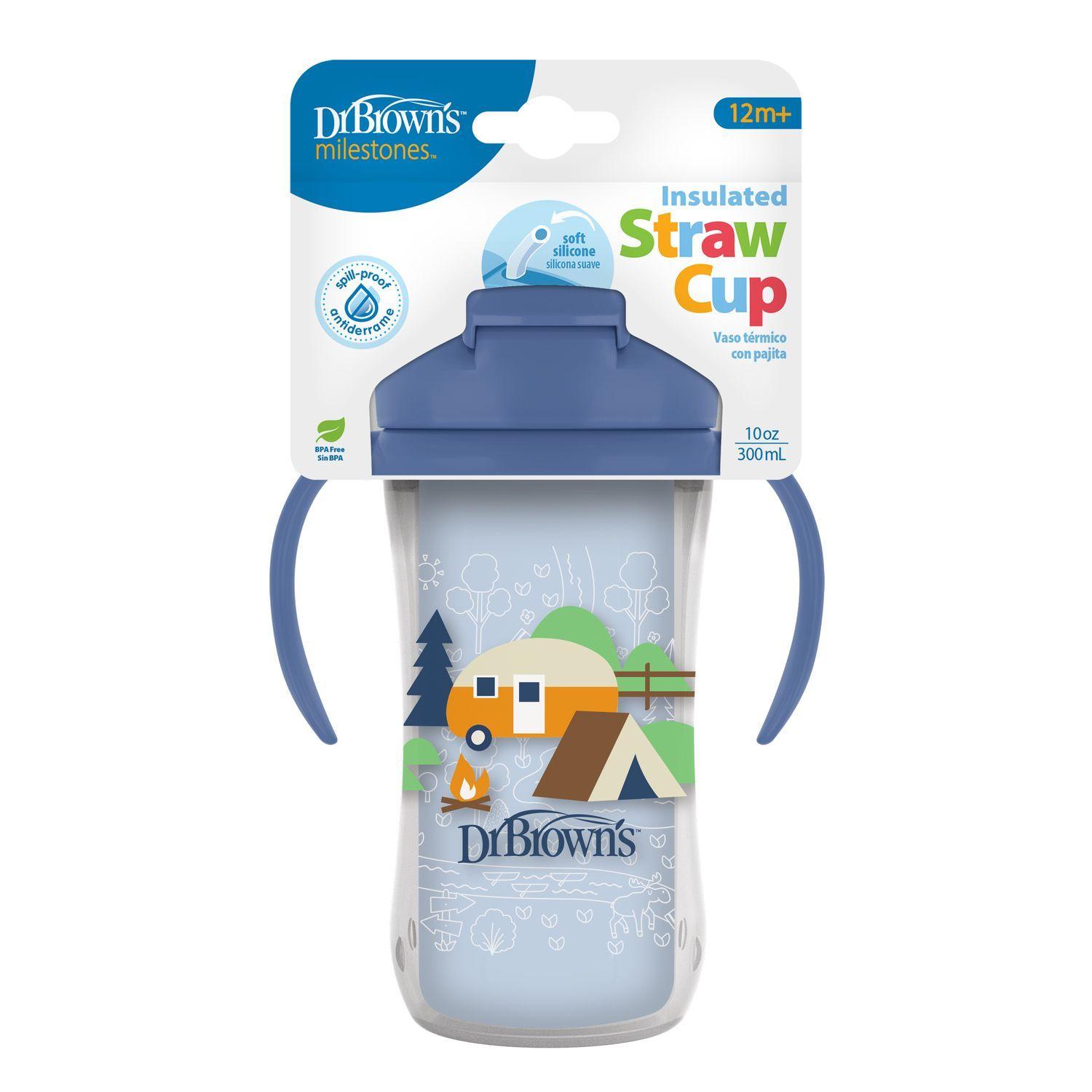 Vaso Termico Con Bombilla 12m Dr Brown s 300ml Azul-2