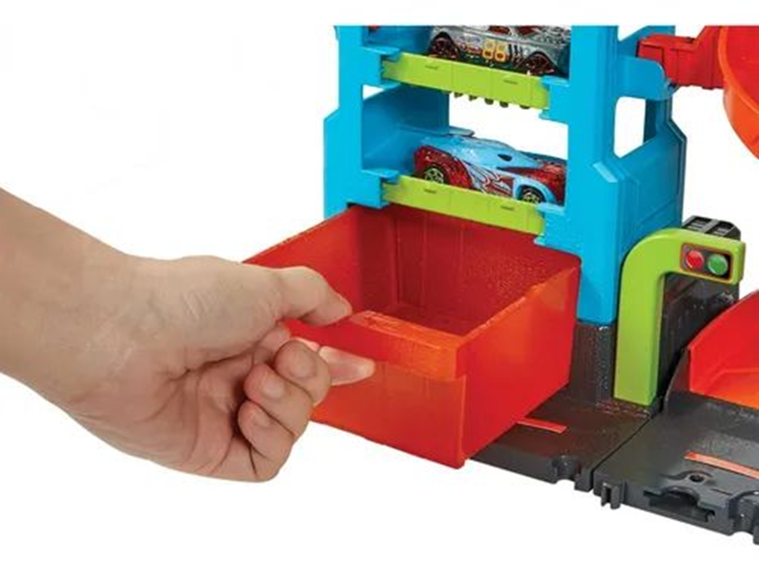 Hot Wheels City Pista De Juguete Autolavado Megatorre-2