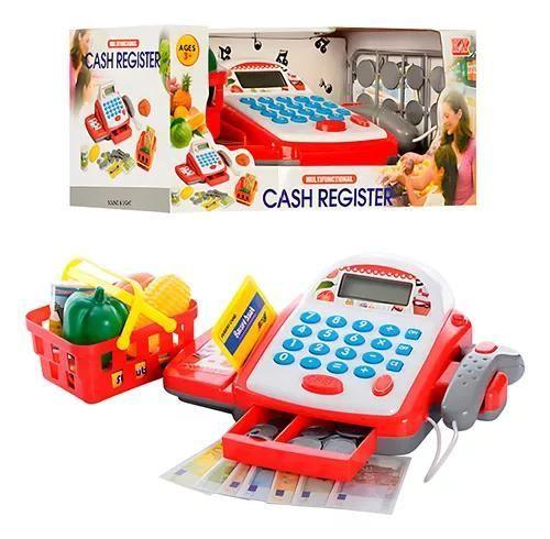 Caja Registradora Supermercado Calculadora Real Juegos Niños-1
