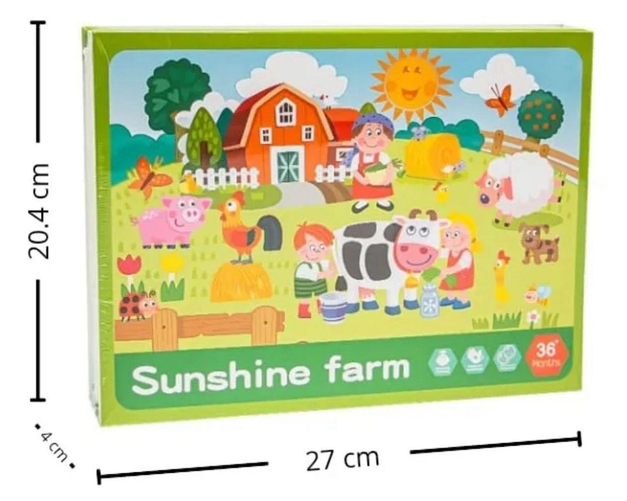 Juego Puzzle Imantado Animales De La Granja Didactico-3