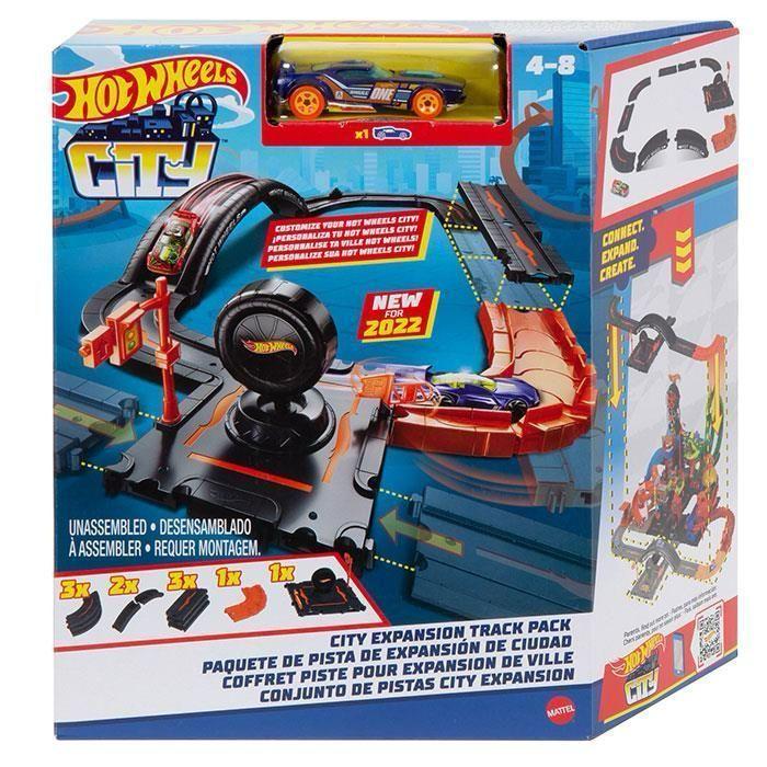 Pista De Autos Hot Wheels City Expansión Juguete Con Auto-0