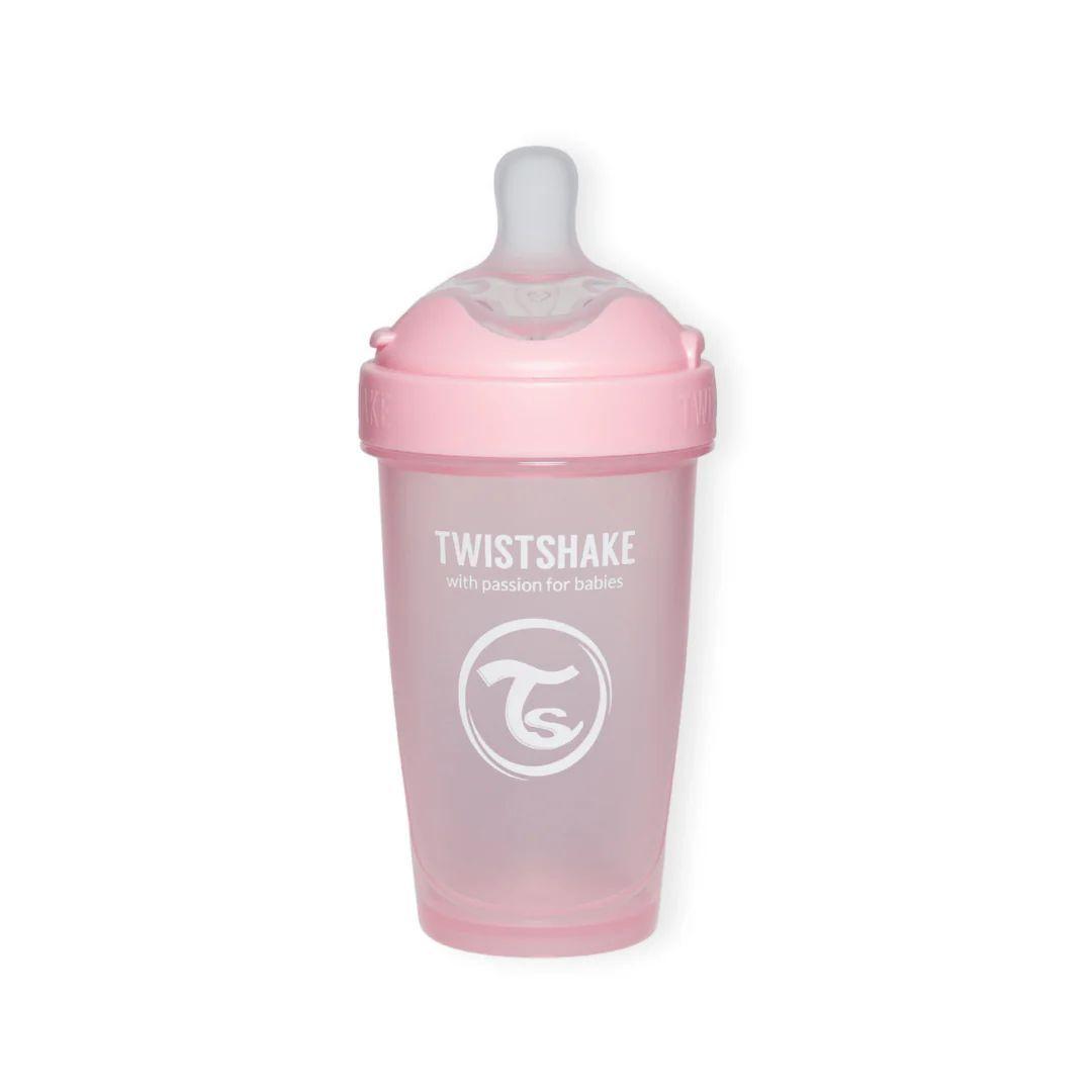 Mamadera Anticolico Twistshake Double Pro 260ml Rosado-2