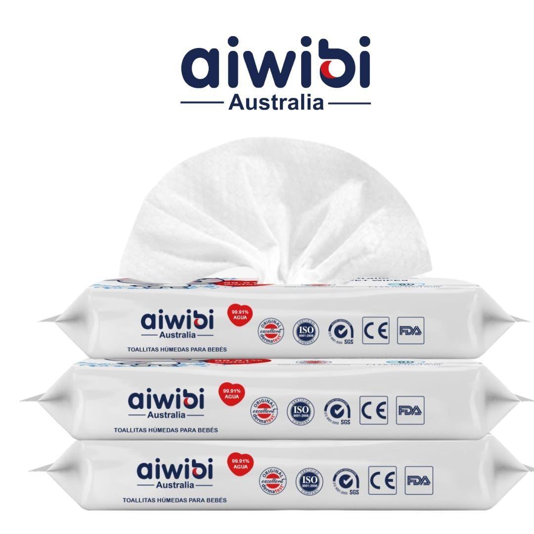 Toallas Humedas Aiwibi Agua Pack 3x80 Unidades-2