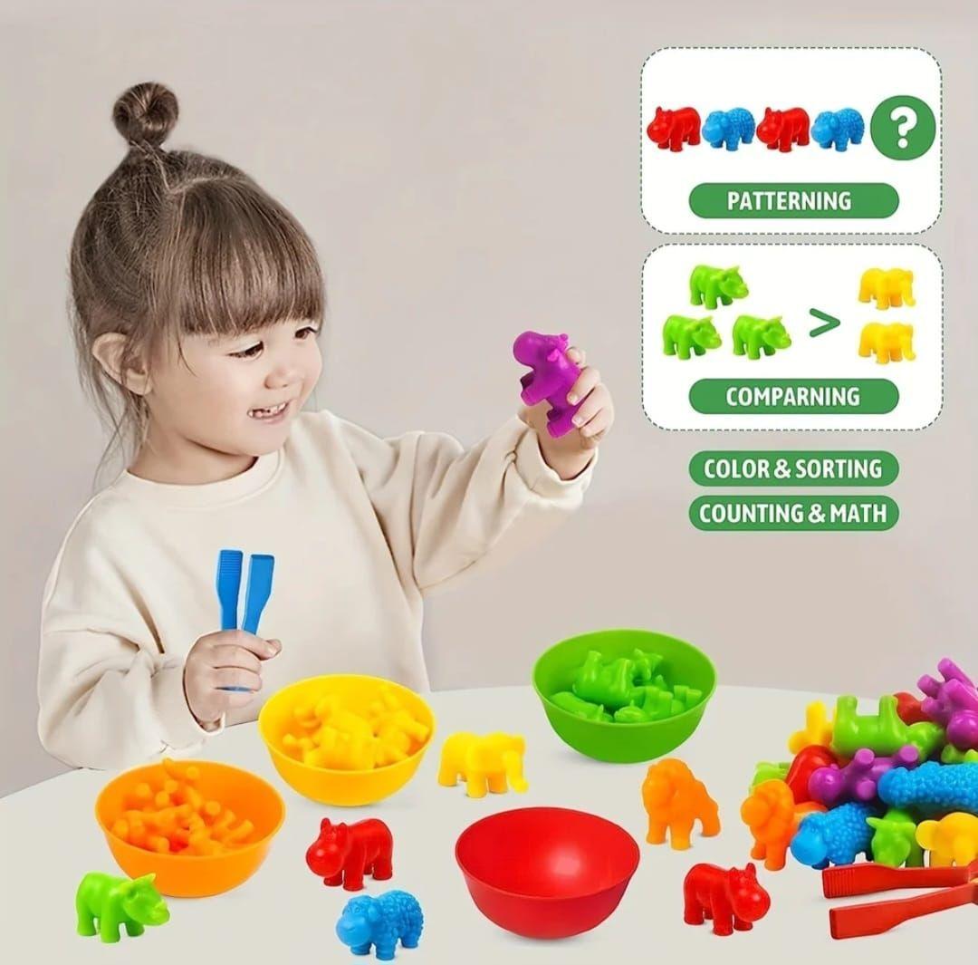 Juguete De Clasificacion Colores Y Forma Montessori niños -3