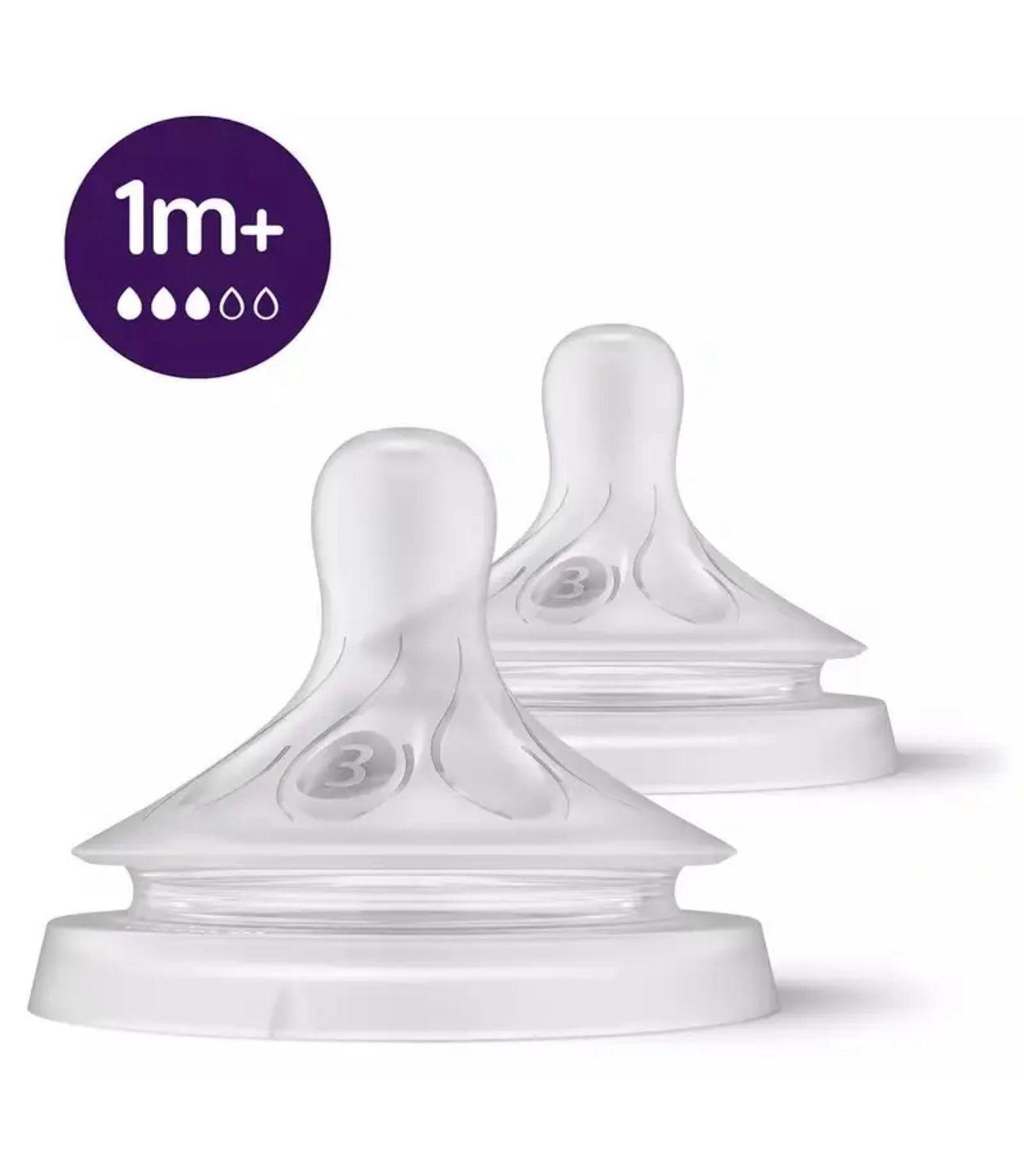 Tetinas Natural Response Avent 1m Flujo 3 Repuesto-0