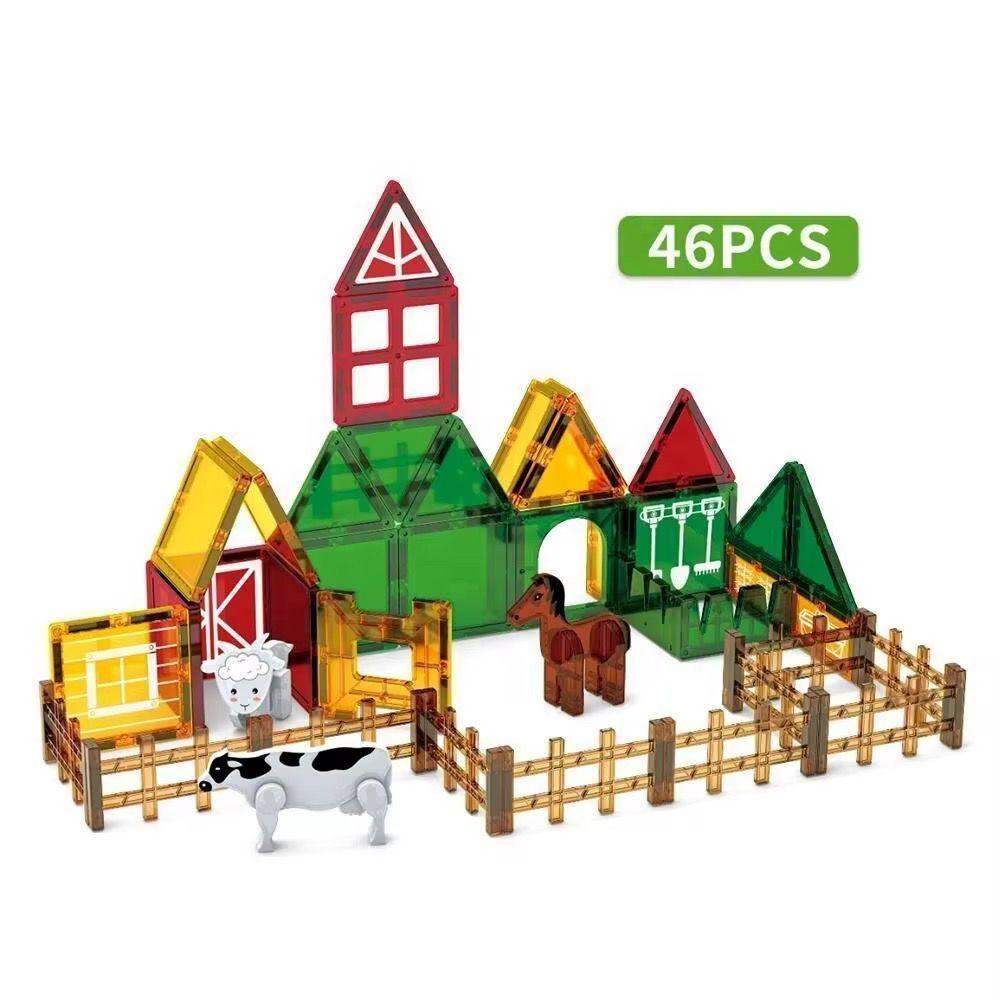 Juego De Imanes Magneticos Granja Animales 46 Pzs-2
