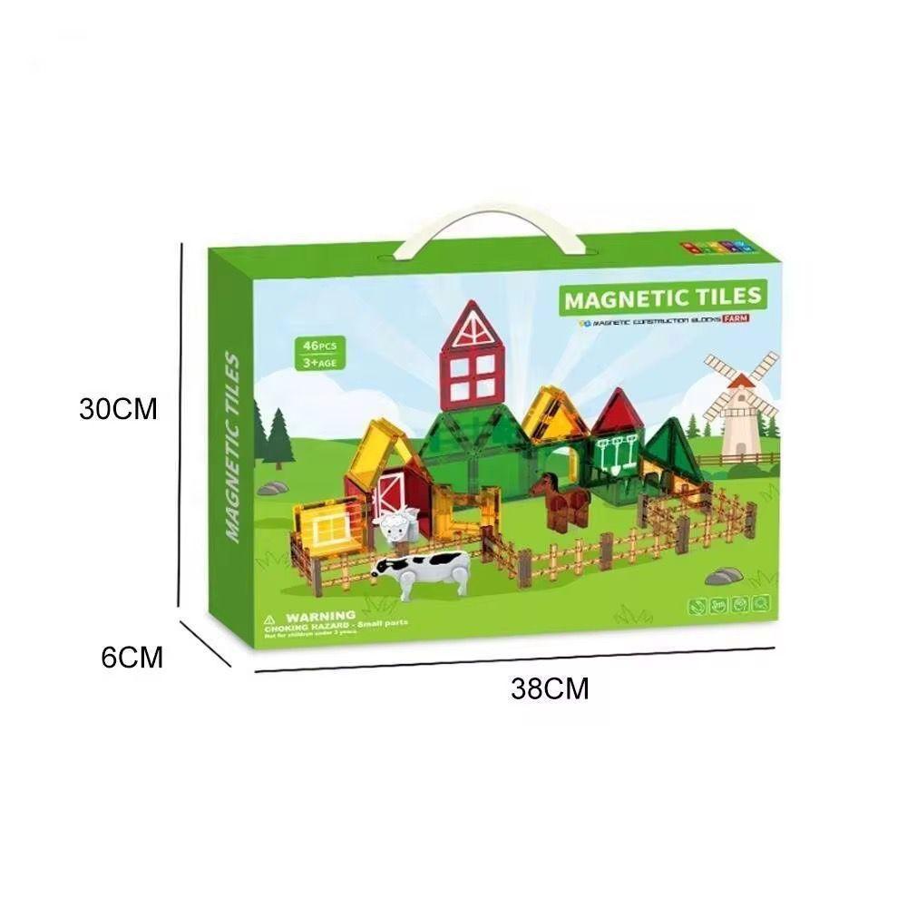 Juego De Imanes Magneticos Granja Animales 46 Pzs-3