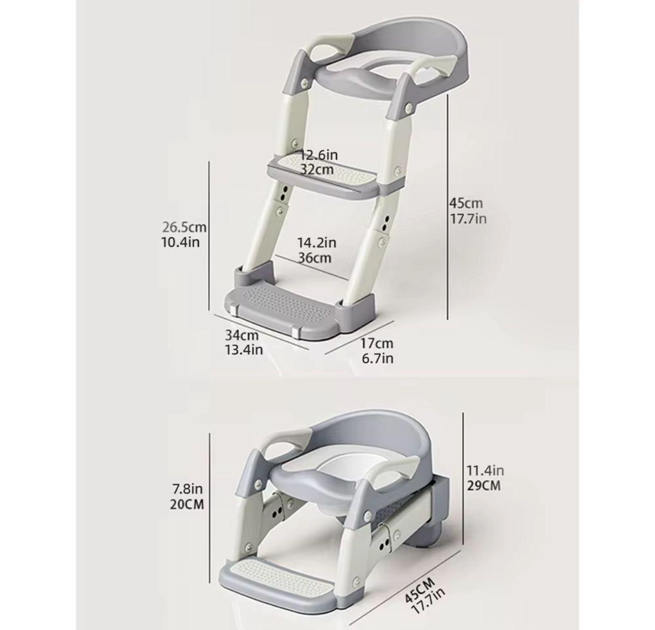 Asiento Adaptador Escalera- Pelela 2 En 1 Wc Niños-2