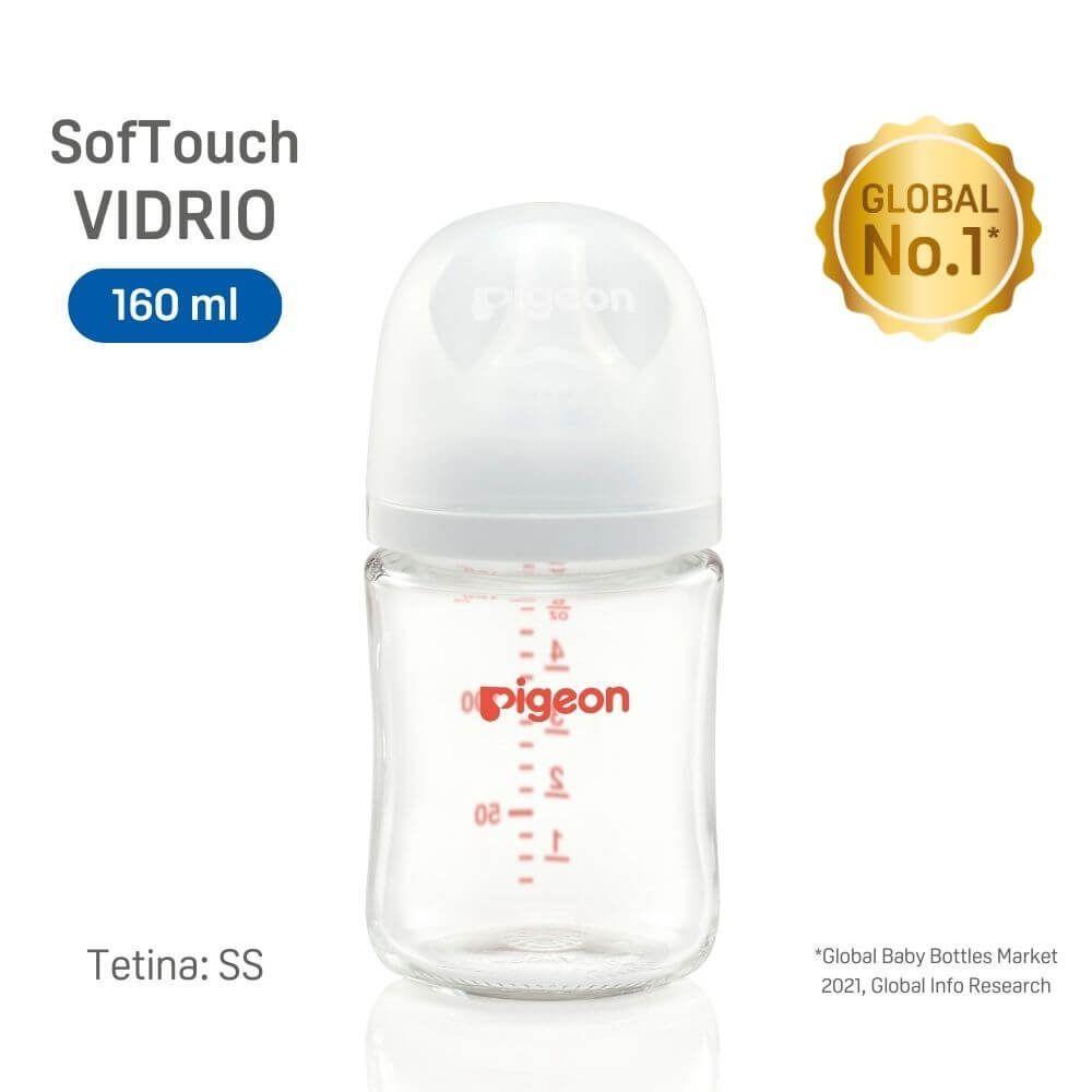 Biberón Softouch Pigeon Vidrio 160ml Color Blanco-2