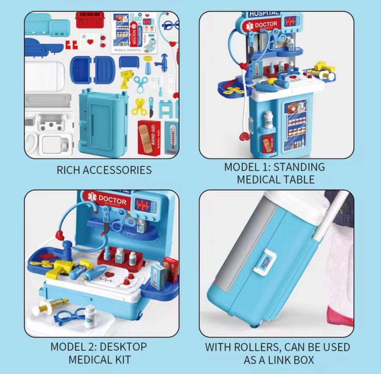 Set Doctor Medicina Juguete Maleta Juego De Roles Niños-4