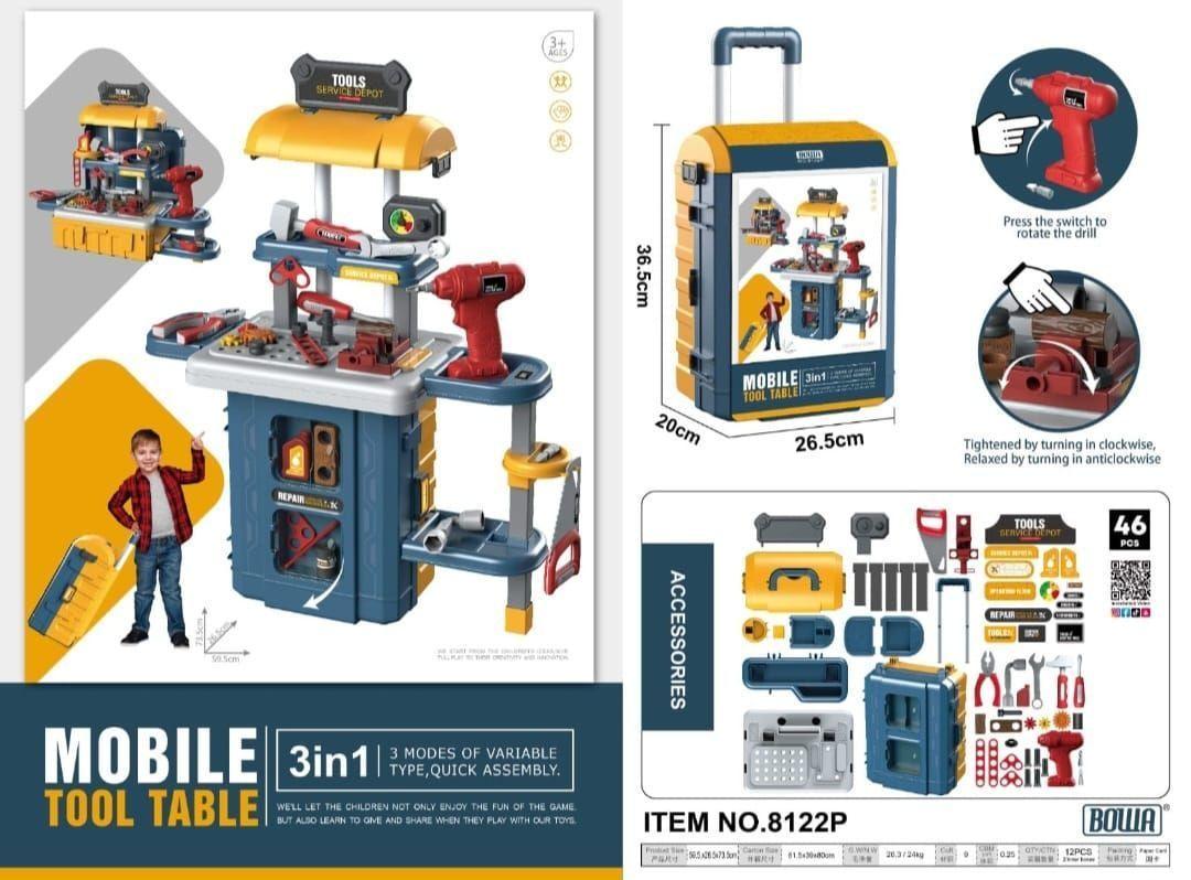 Set Taller De Herramientas Juguete Maleta Juego Roles Niños-2