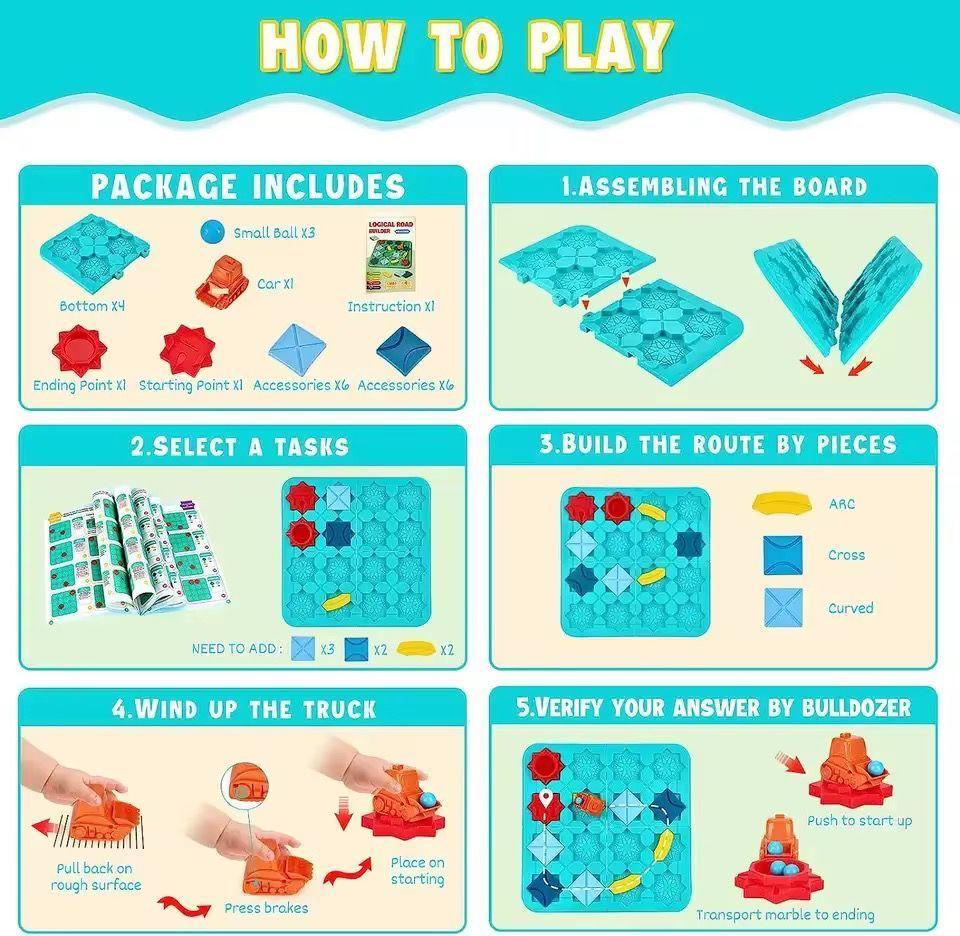 Juego De Puzzle Laberinto Rompecabeza Armable Ni os-4