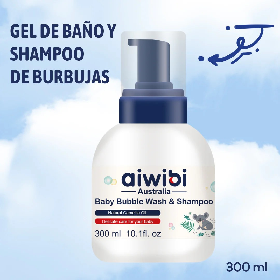 Jabón Y Shampoo De Espuma Para Bebé Aiwibi 300ml-2