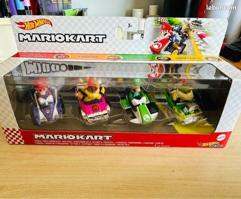 Pack 4 Autos Hot Wheels Mario Kart Carreras-2