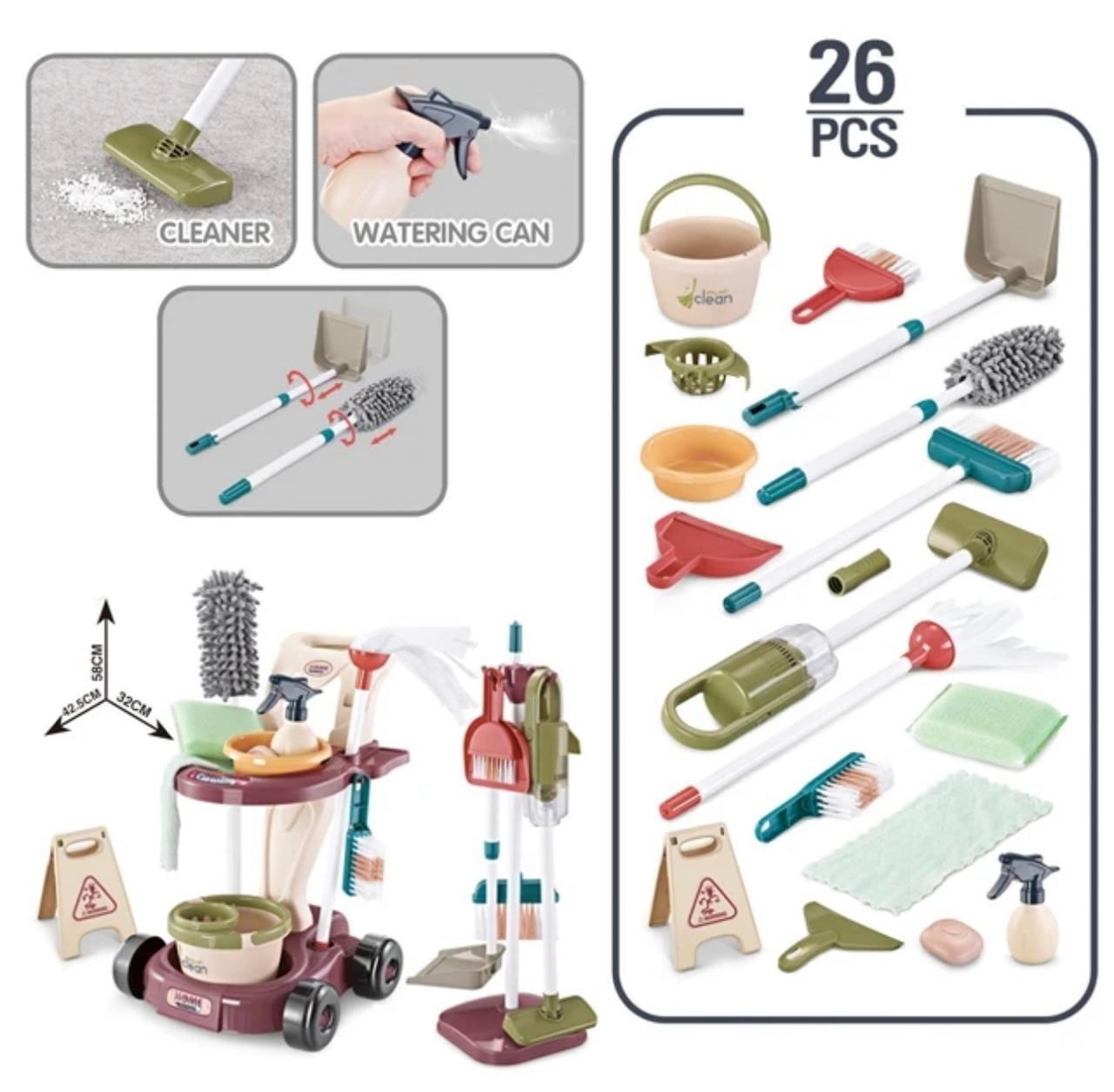 Juguete Limpieza Set De Aseo Did ctico Con Aspiradora Ni os-2