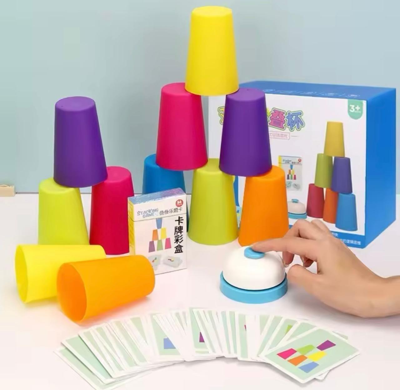 Juego Vasos Apilable- Patrón Estimulación Cognitiva Niños-2