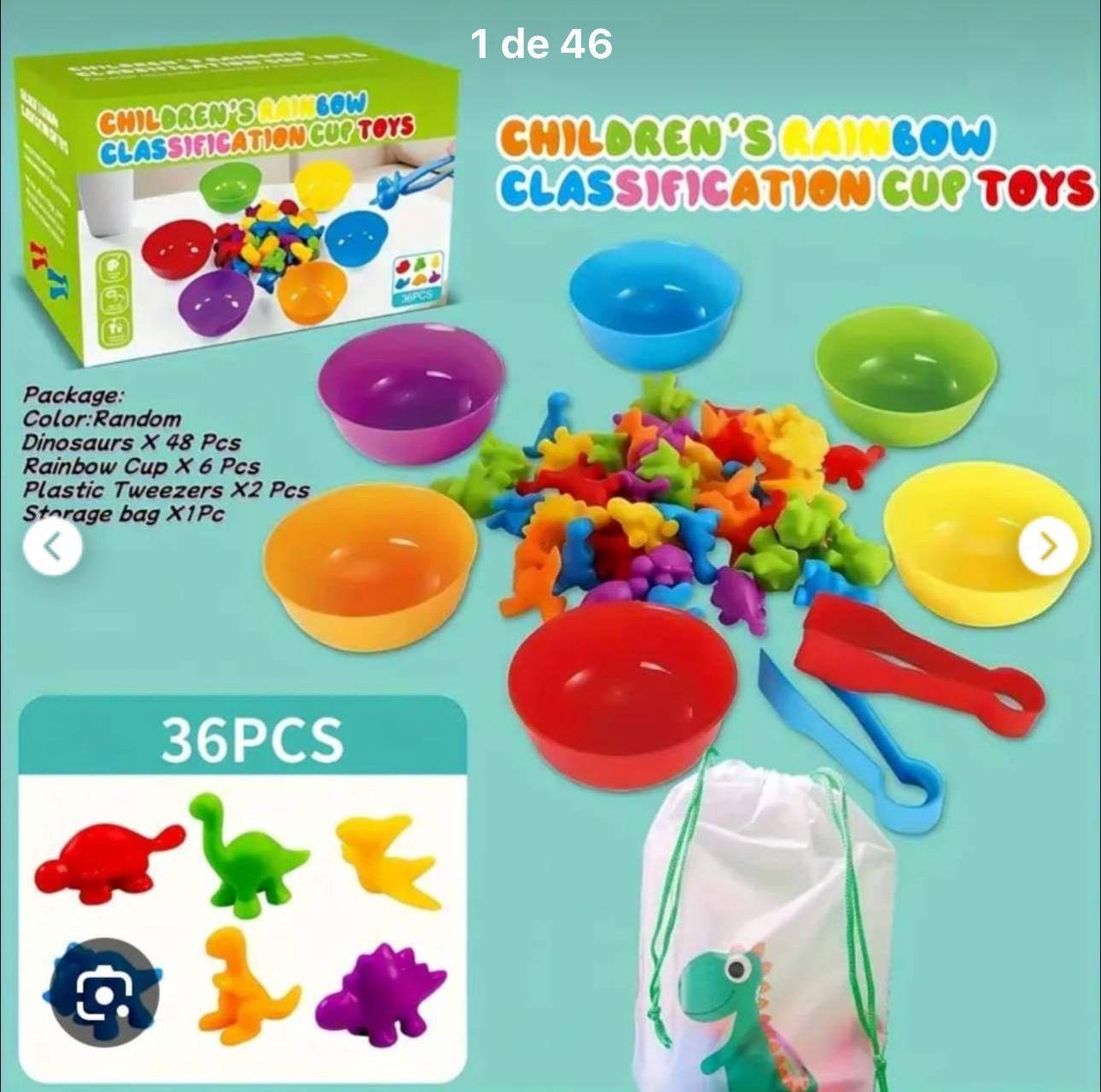 Juego De Clasificaci n Colores Y Forma Dinosaurios-2