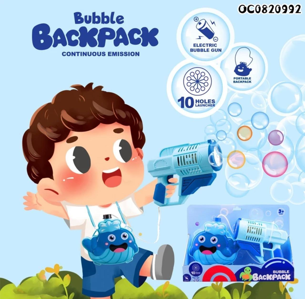 Pistola Lanza Burbuja Con Deposito Personajes Ni os Ballena-2