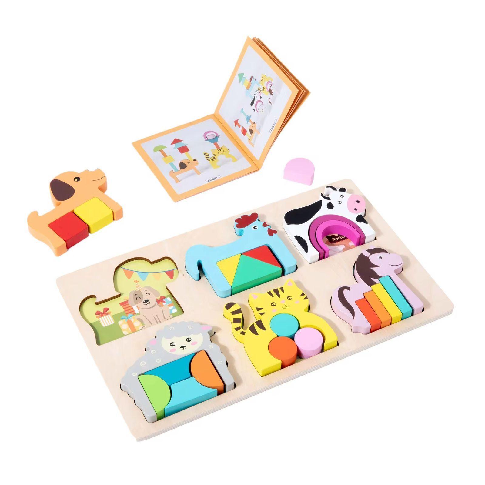 Tabla De Encaje Formas Animales Geometricos Y Patrones-2