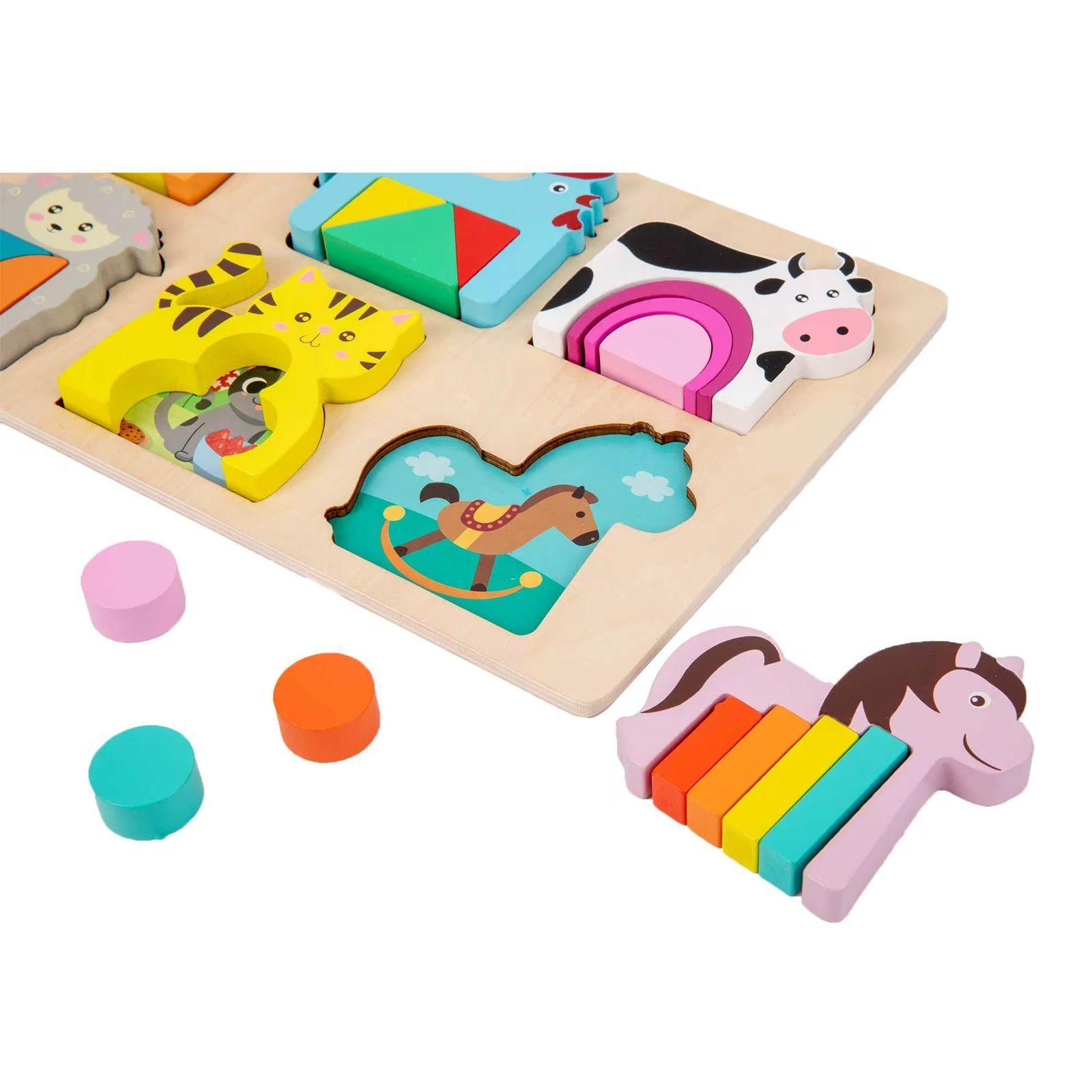 Tabla De Encaje Formas Animales Geometricos Y Patrones-3