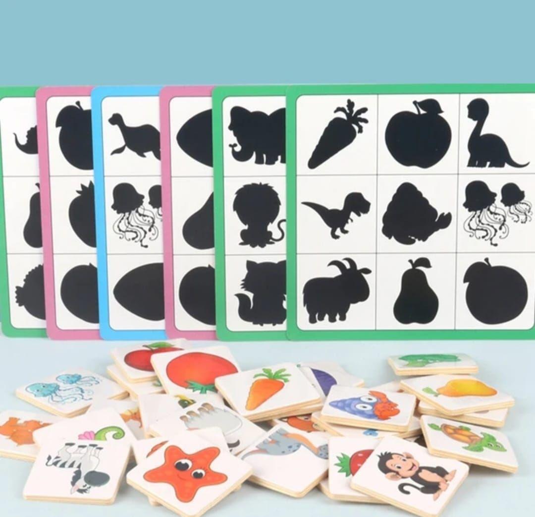 Juego Didactico Conoce Figuras y Sombras madera-2
