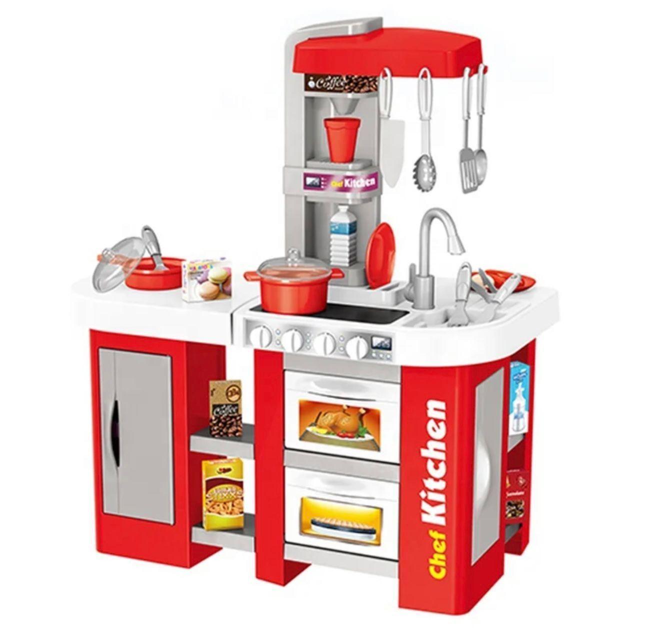 Cocina De Juguete Con Luz- Sonido- Utensilios Niños 53 Pzs-0