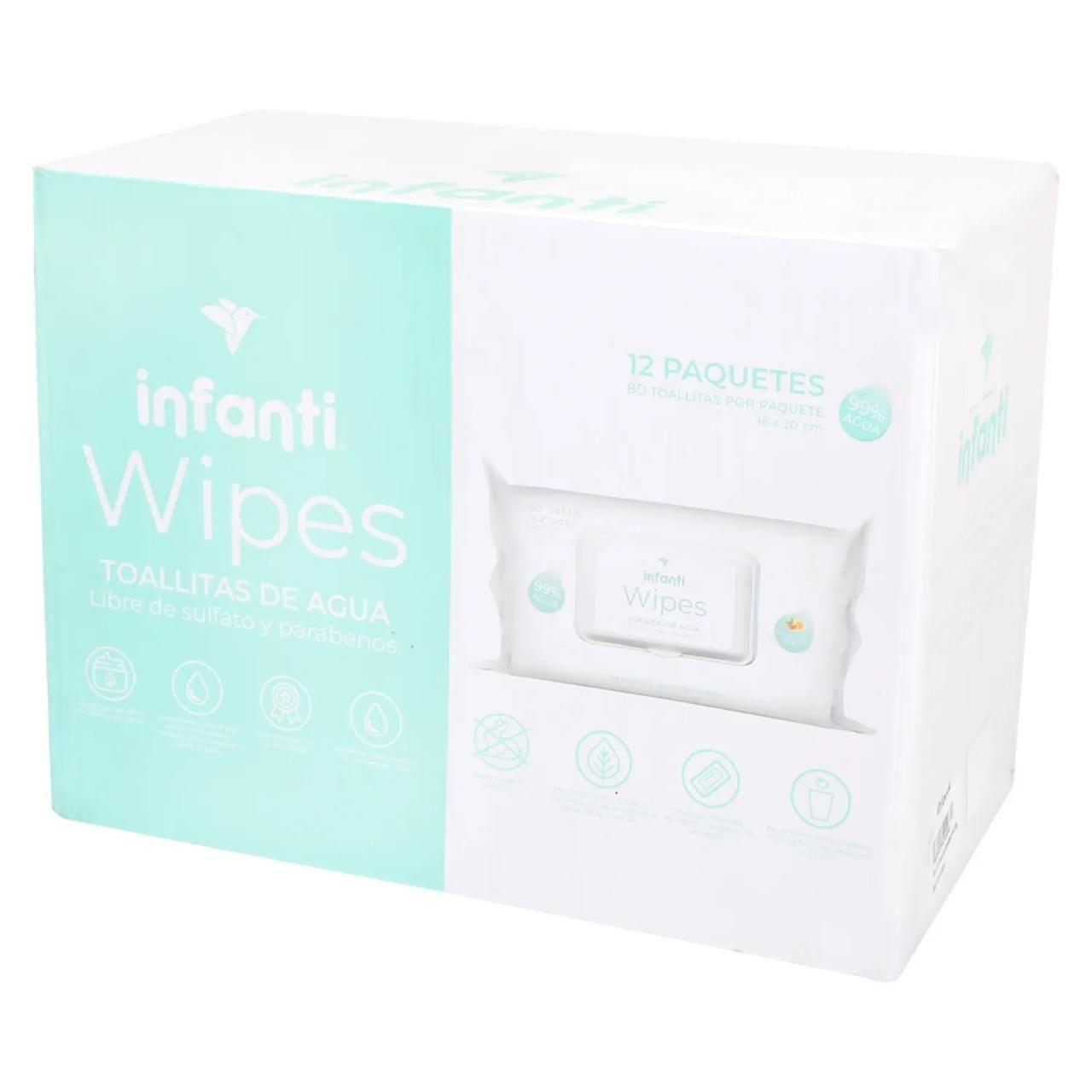 Toallitas Humedas Water Wipes Caja 12 X 80 Un Infanti-1