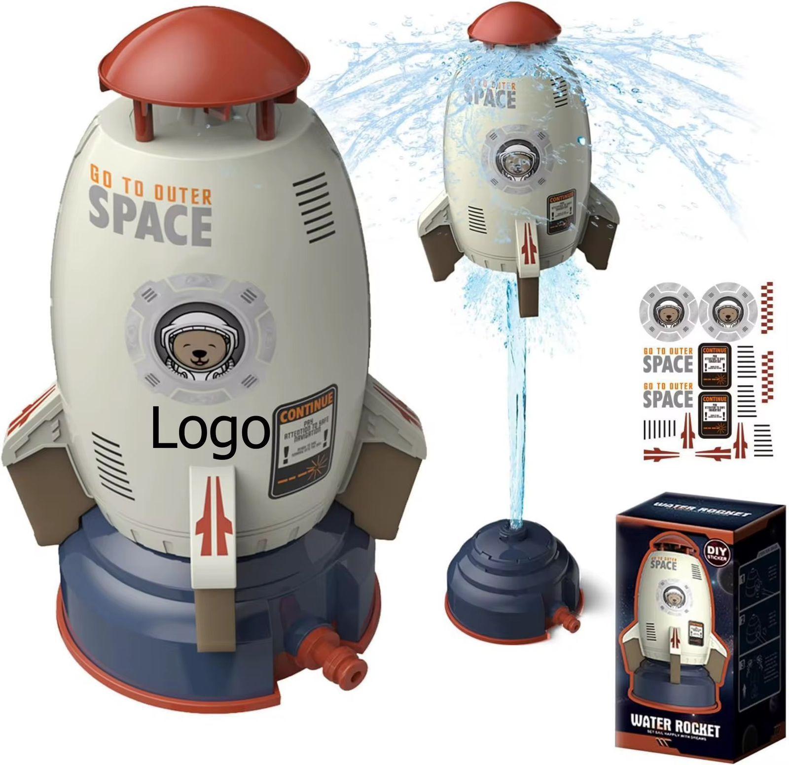 Juguete Cohete Rociador De Agua Lanza Agua Verano Ni os-4