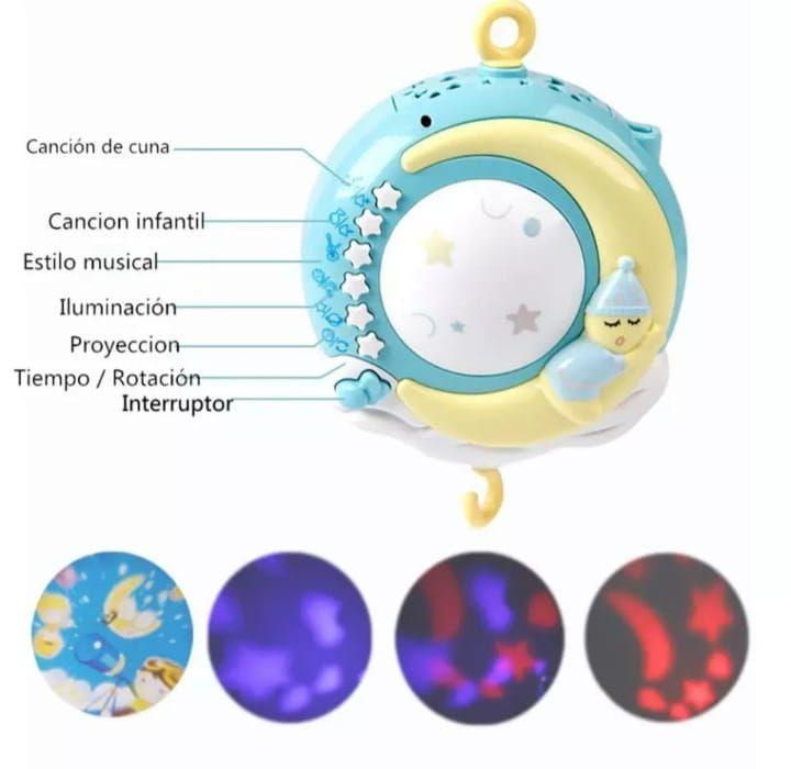 Movil Espanta Cuco musica ruido Blanco Control Bebe Rosado-2
