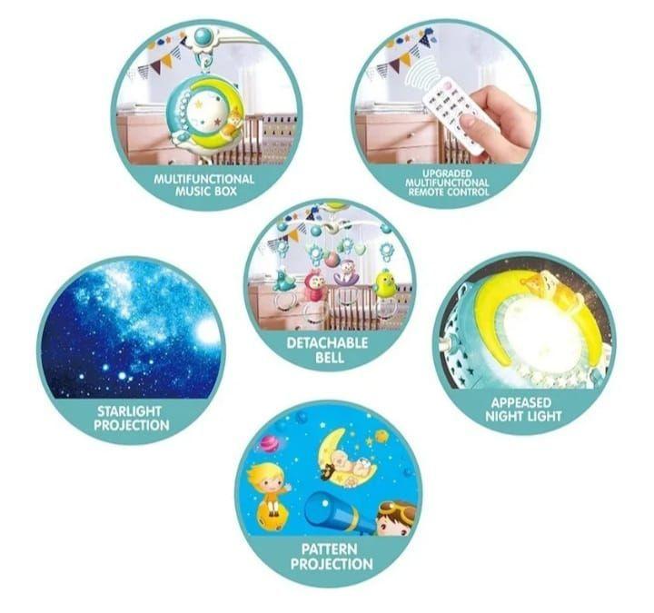 Movil Espanta Cuco musica ruido Blanco Control Bebe Rosado-3