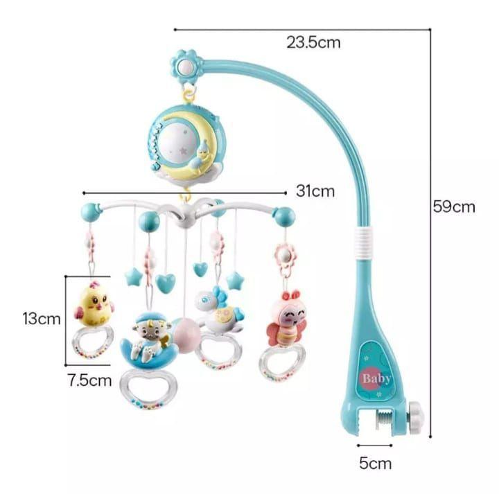 Movil Espanta Cuco musica ruido Blanco Control Bebe Rosado-4